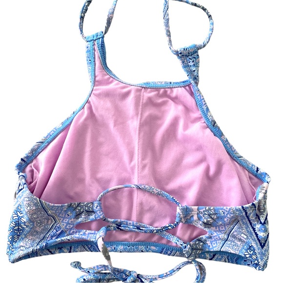 Blue and purple two piece bikini - Picture 6 of 11